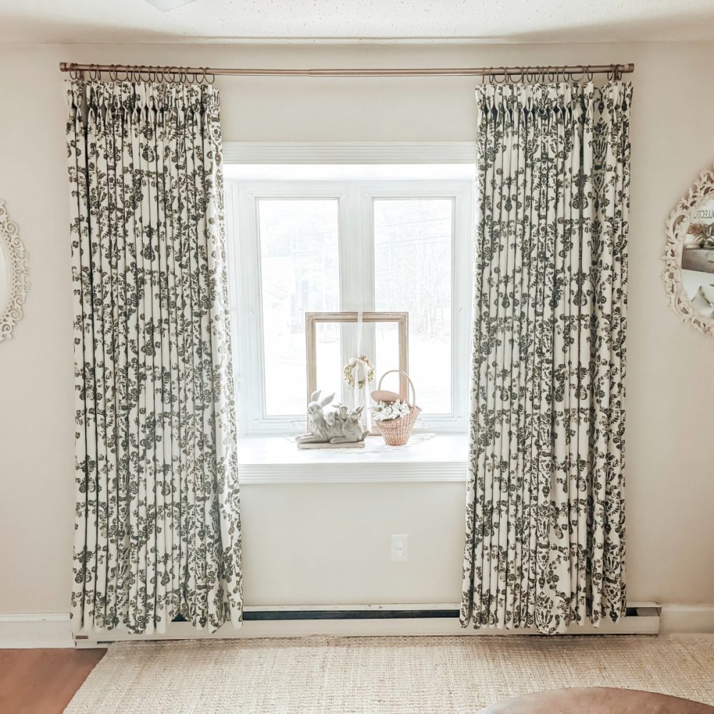 Nellie Cottage Style Floral Jacquard Curtains