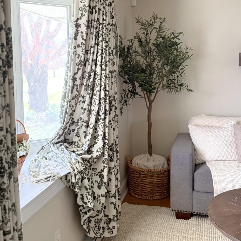 Nellie Cottage Style Floral Jacquard Curtains