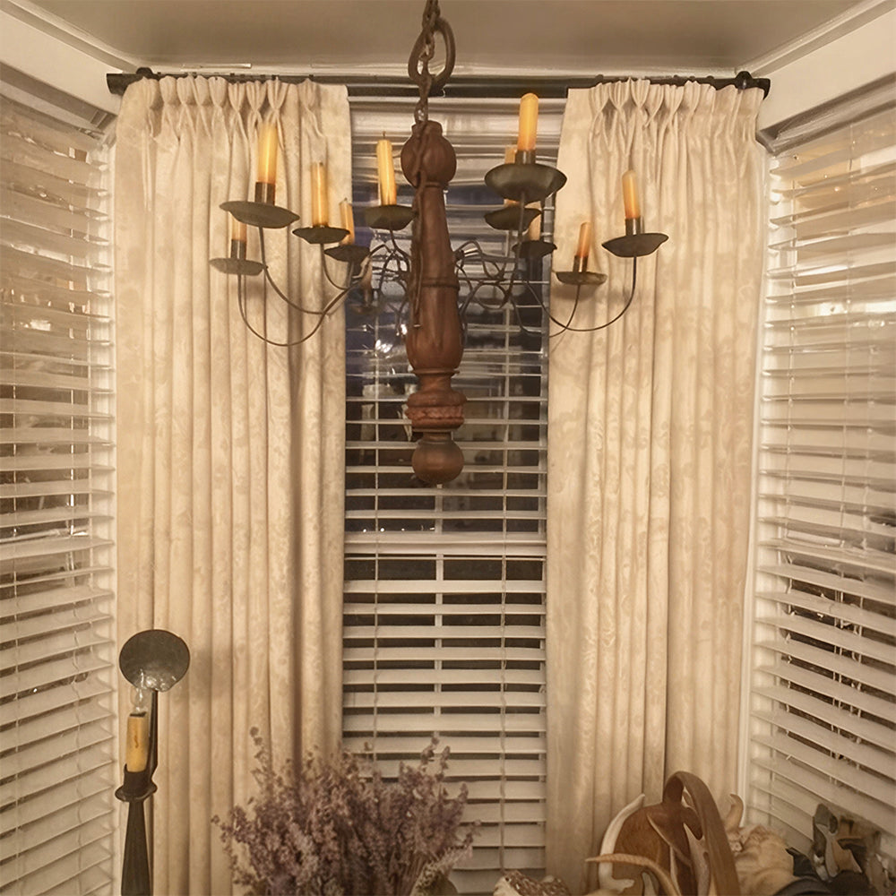 Nellie Cottage Style Floral Jacquard Curtains