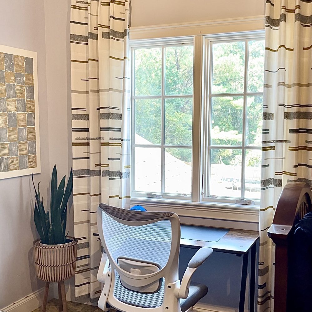 Nova Aesthetic Linen Cotton Striped Curtains