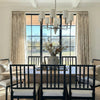 Oakley Beige Botanical Jacquard Curtains