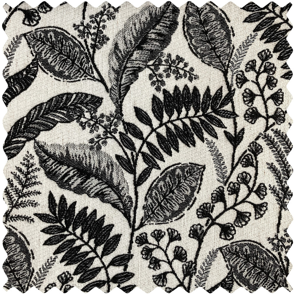 Oakley Beige Botanical Jacquard Curtains