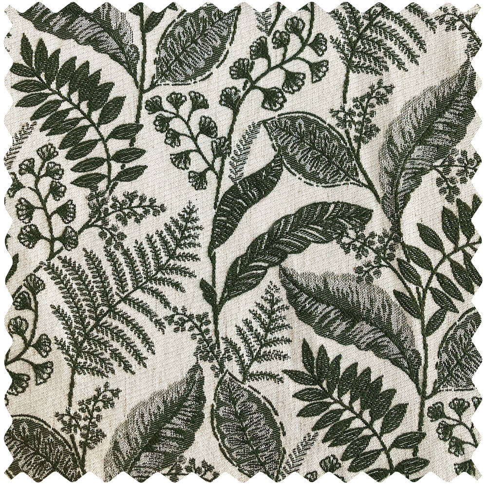 Oakley Beige Botanical Jacquard Curtains