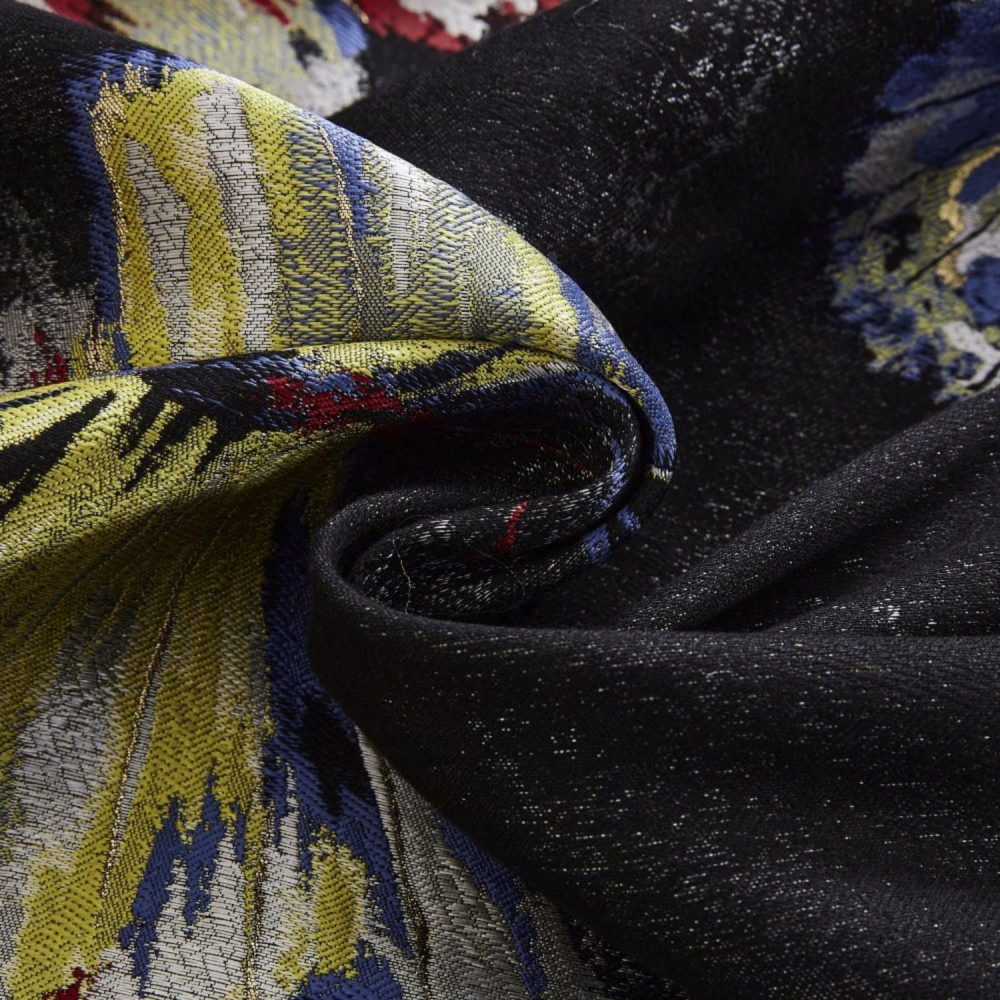 Olivia Colored Butterflies Jacquard Curtains