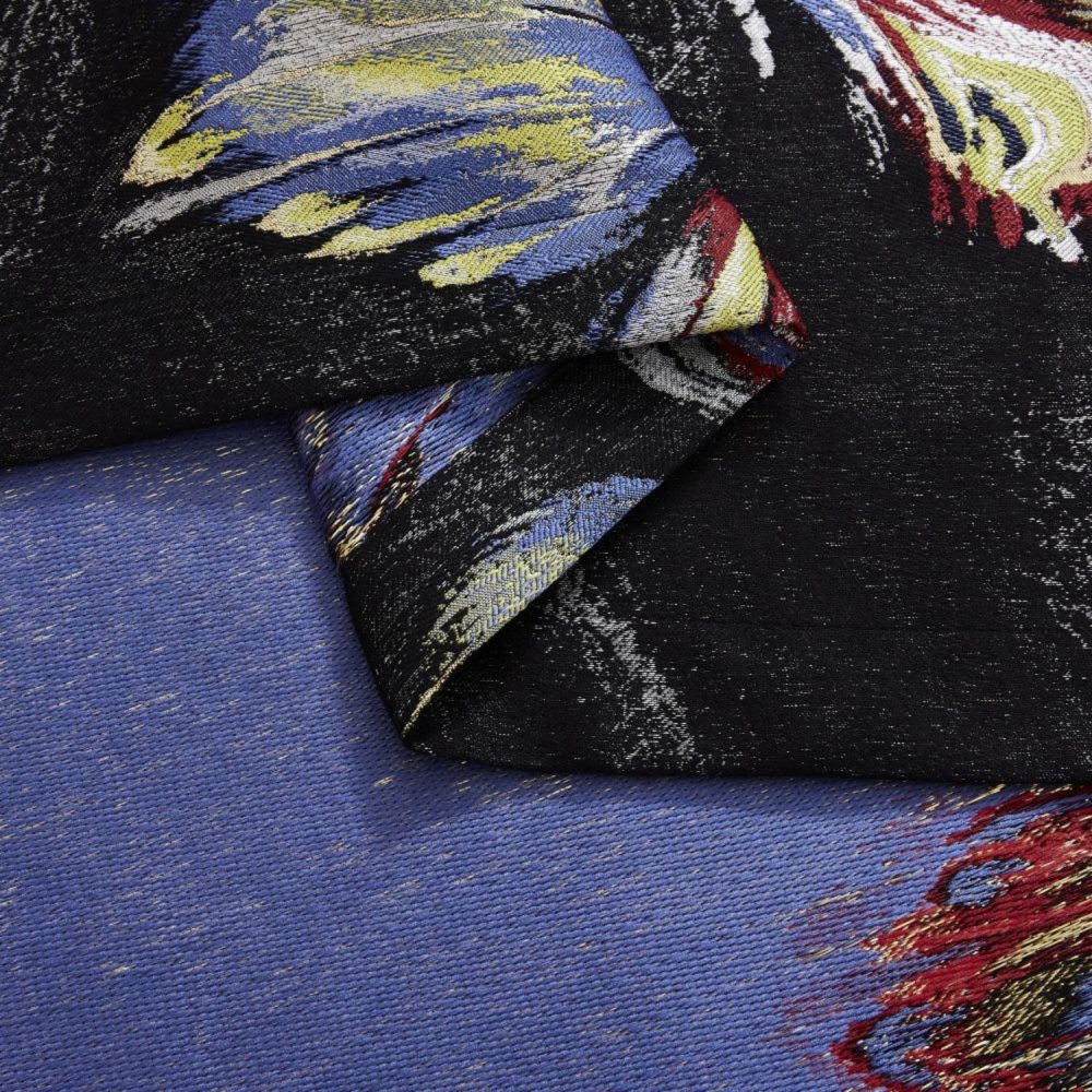 Olivia Colored Butterflies Jacquard Curtains