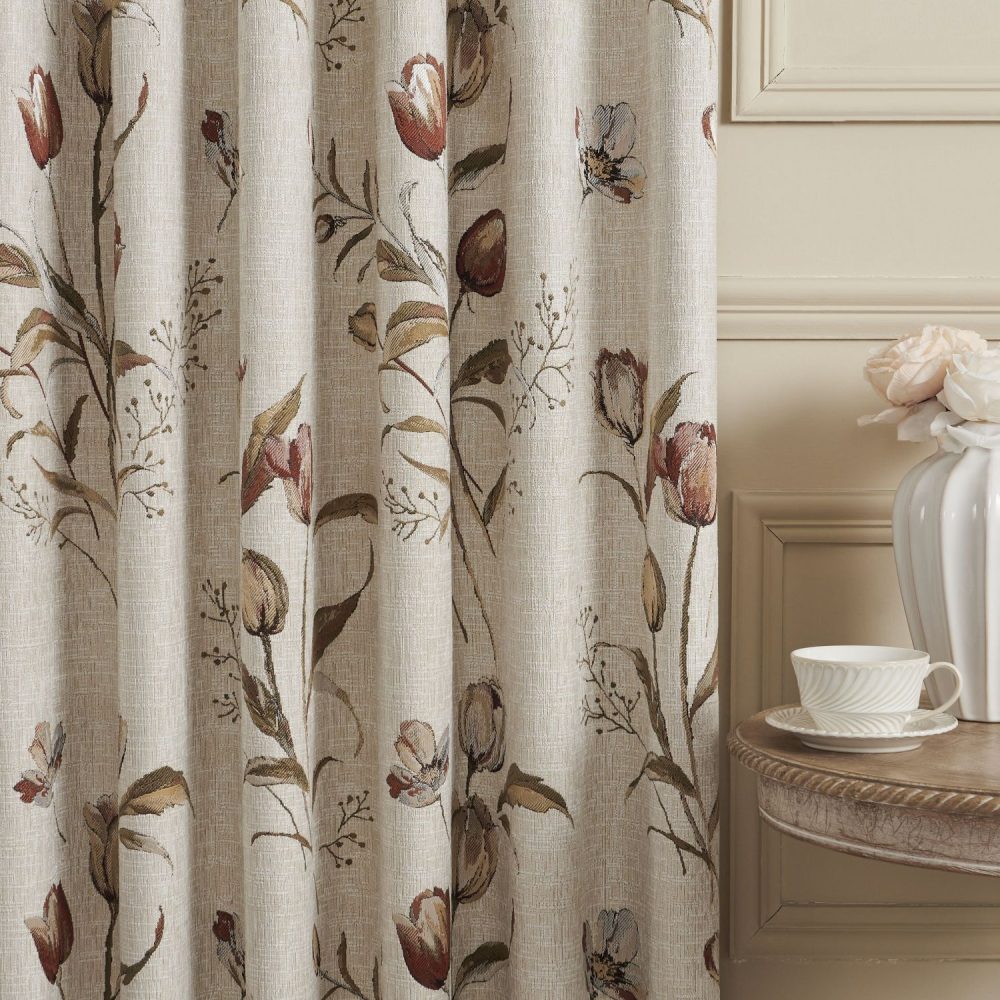 Priya Floral Cotton Roman Shade