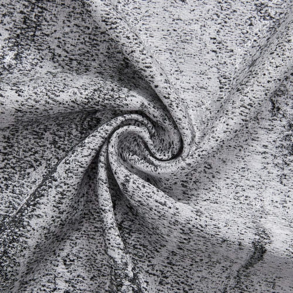 Quinn Grey Gradient Irregular Striped Curtains