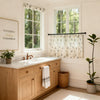 Reeta Subtle Botanical Cafe Curtains