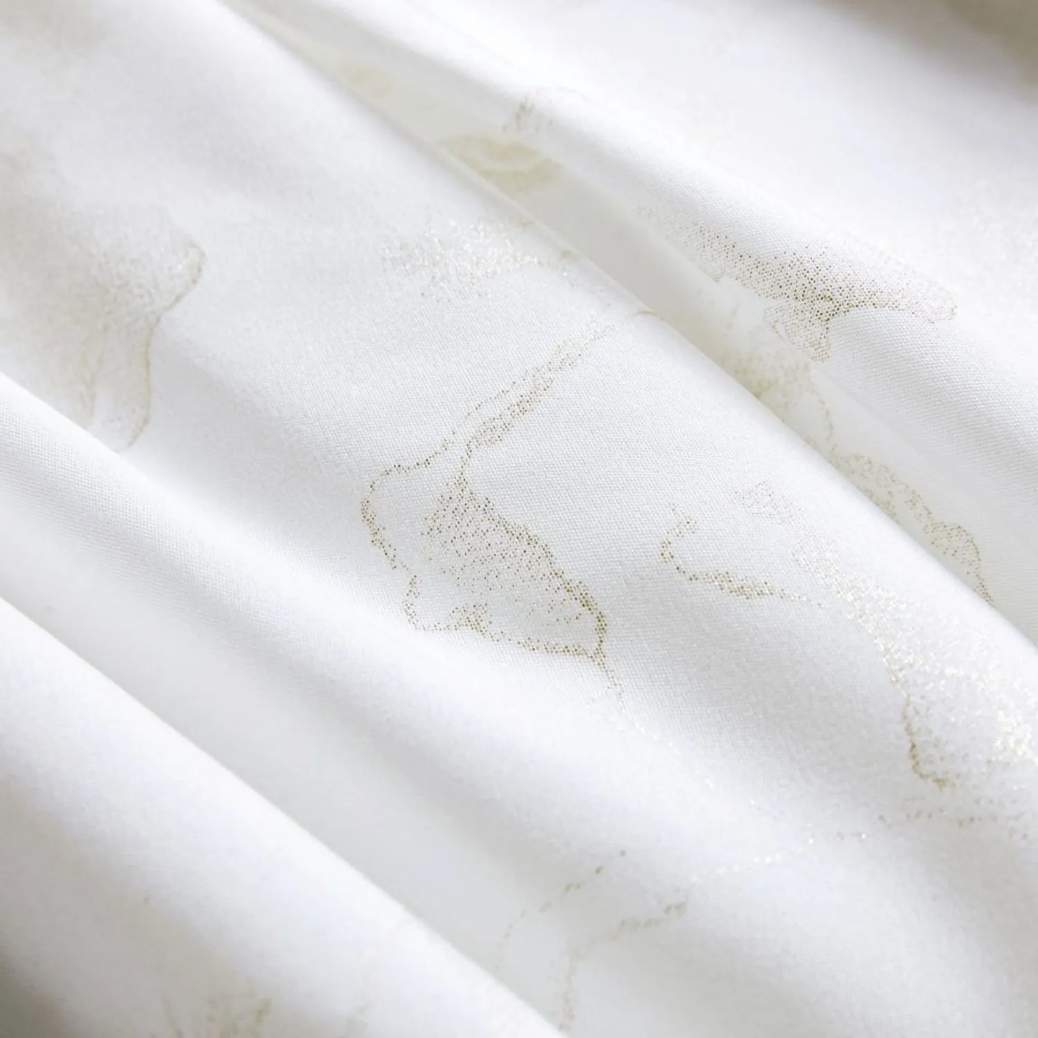 Riley Gold Marble Pattern Phantom Sheer Curtains