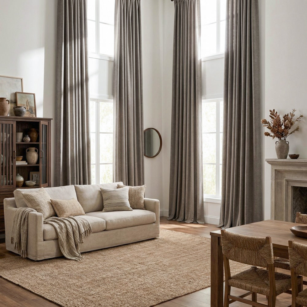 Ron Cotton-Linen Textured Curtains