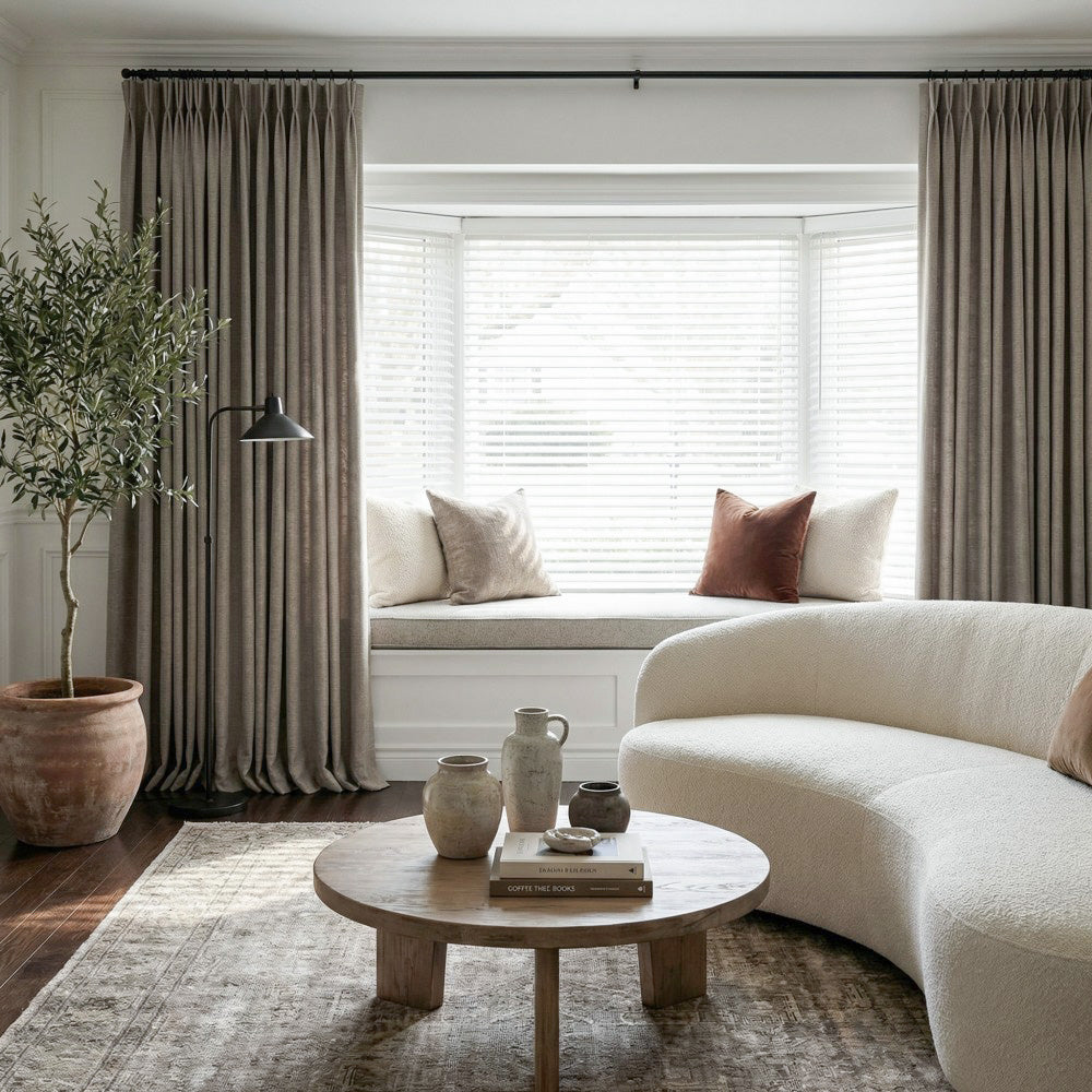 Ron Cotton-Linen Textured Curtains