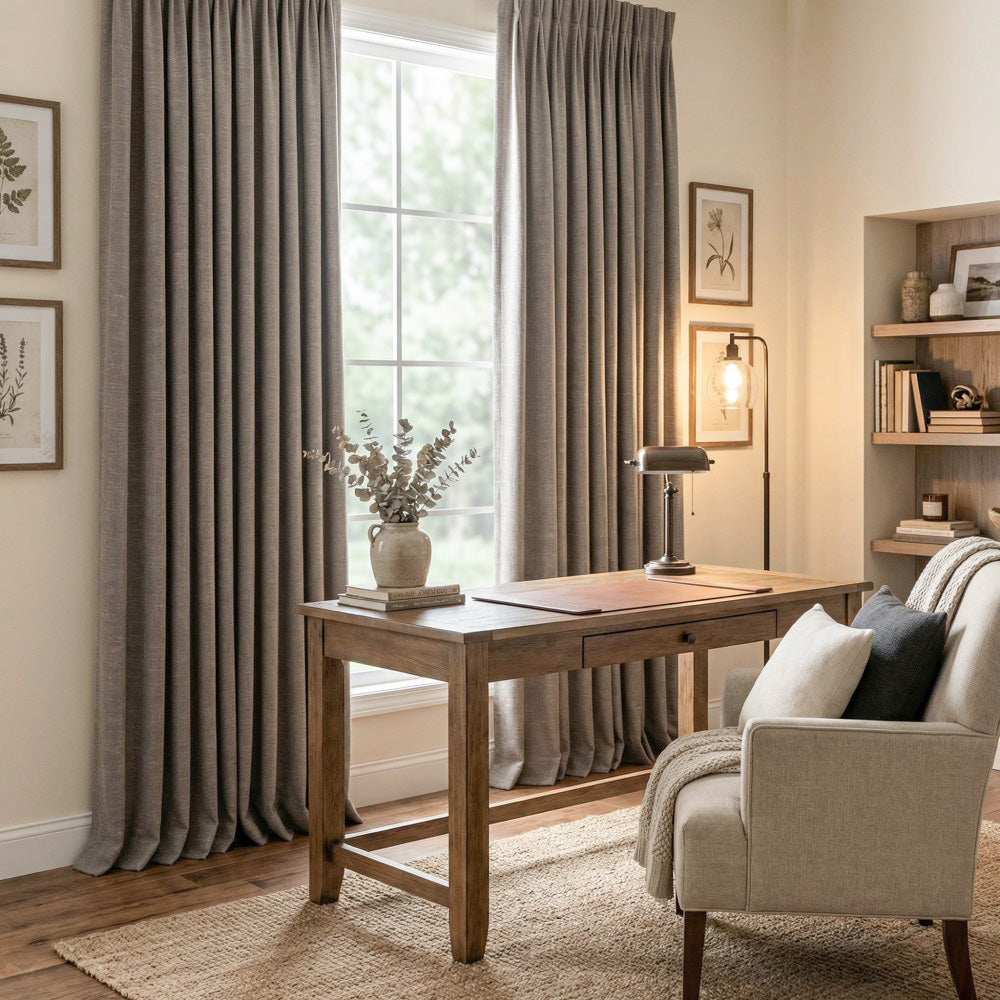 Ron Cotton-Linen Textured Curtains