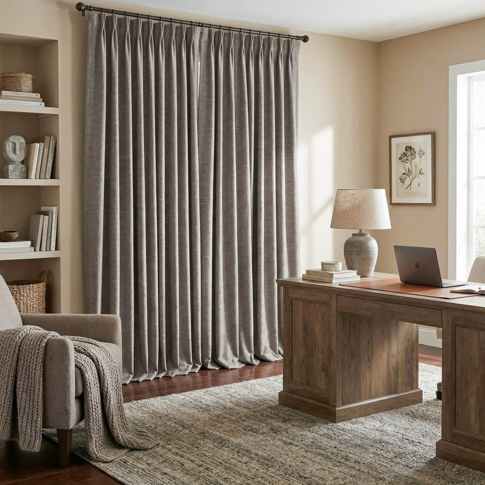 Ron Cotton-Linen Textured Curtains