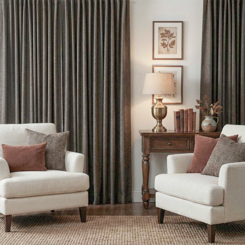 Ron Cotton-Linen Textured Curtains