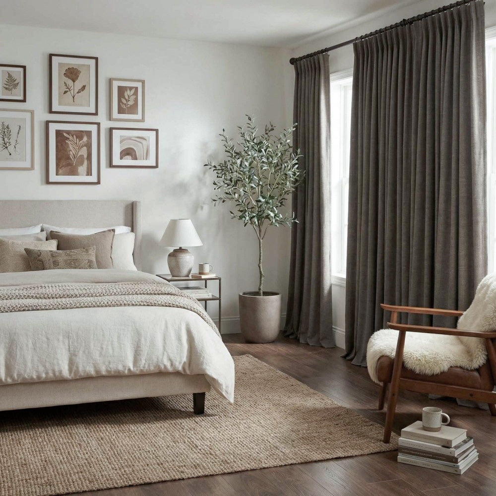 Ron Cotton-Linen Textured Curtains