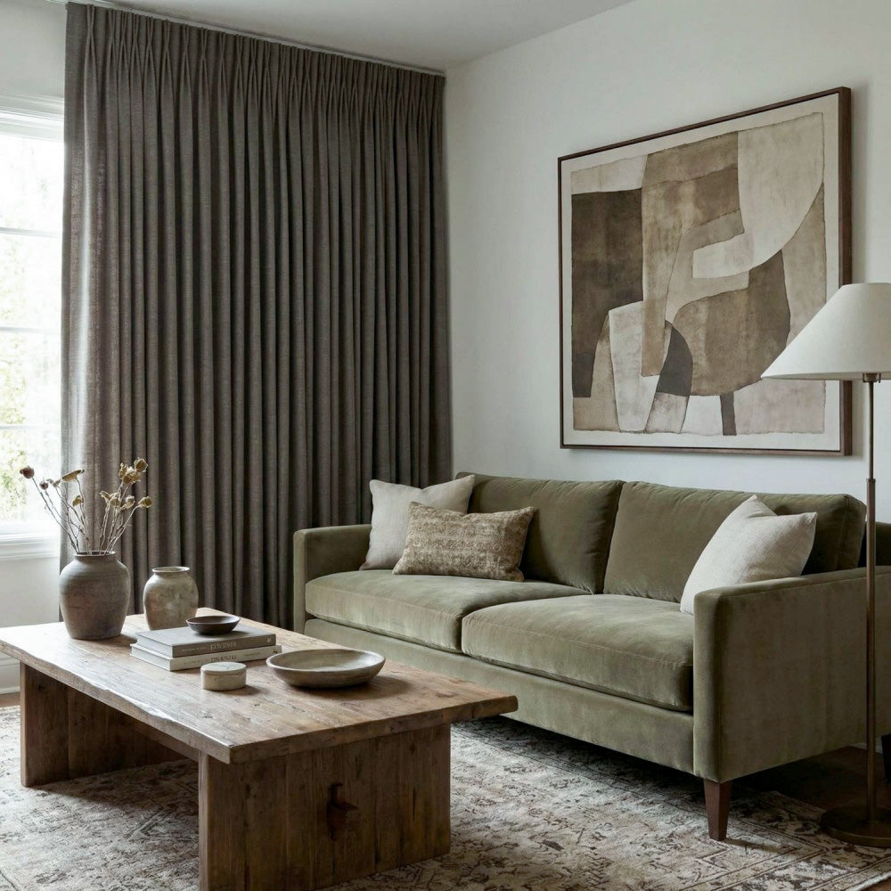 Ron Cotton-Linen Textured Curtains