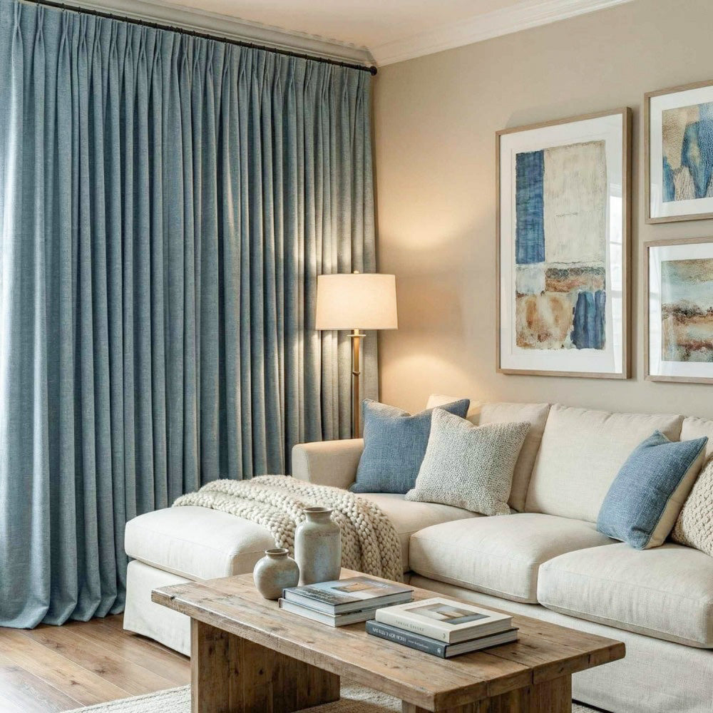 Ron Cotton-Linen Textured Curtains