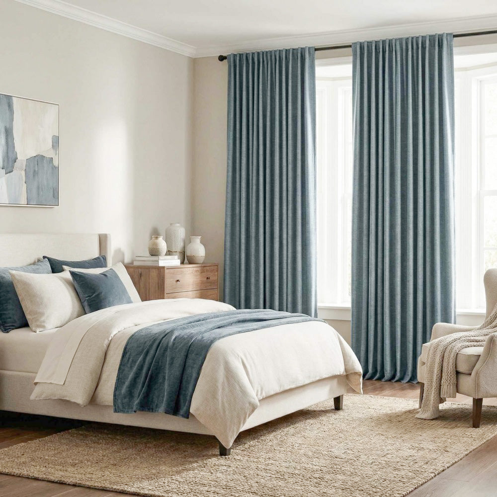 Ron Cotton-Linen Textured Curtains