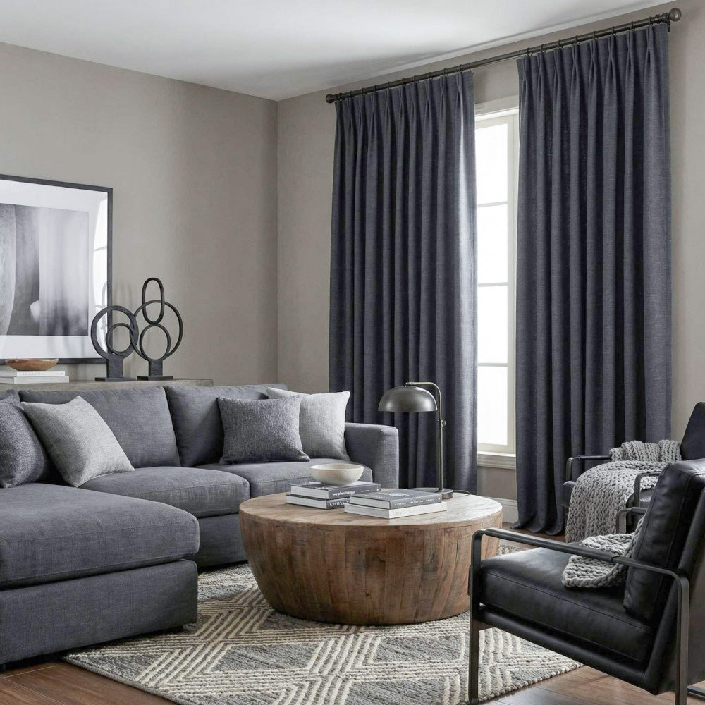 Ron Cotton-Linen Textured Curtains