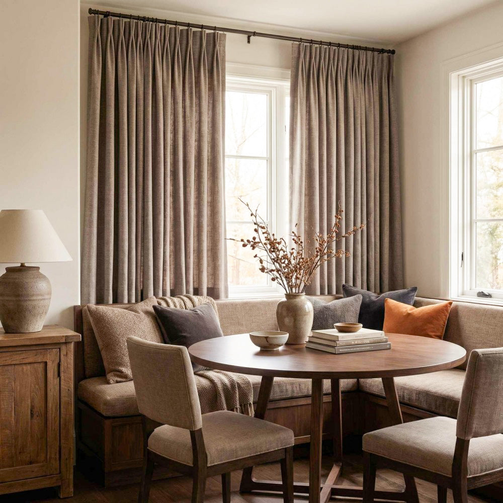 Ron Cotton-Linen Textured Curtains