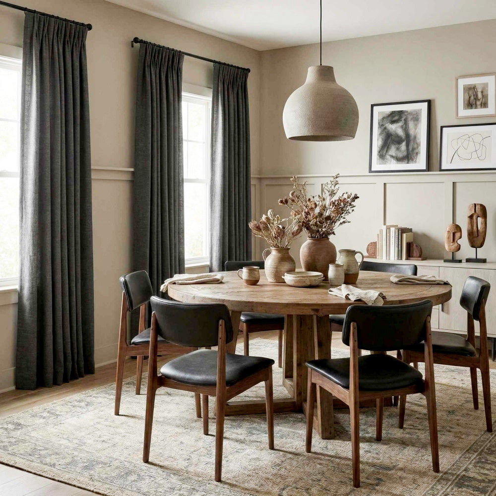 Ron Cotton-Linen Textured Curtains