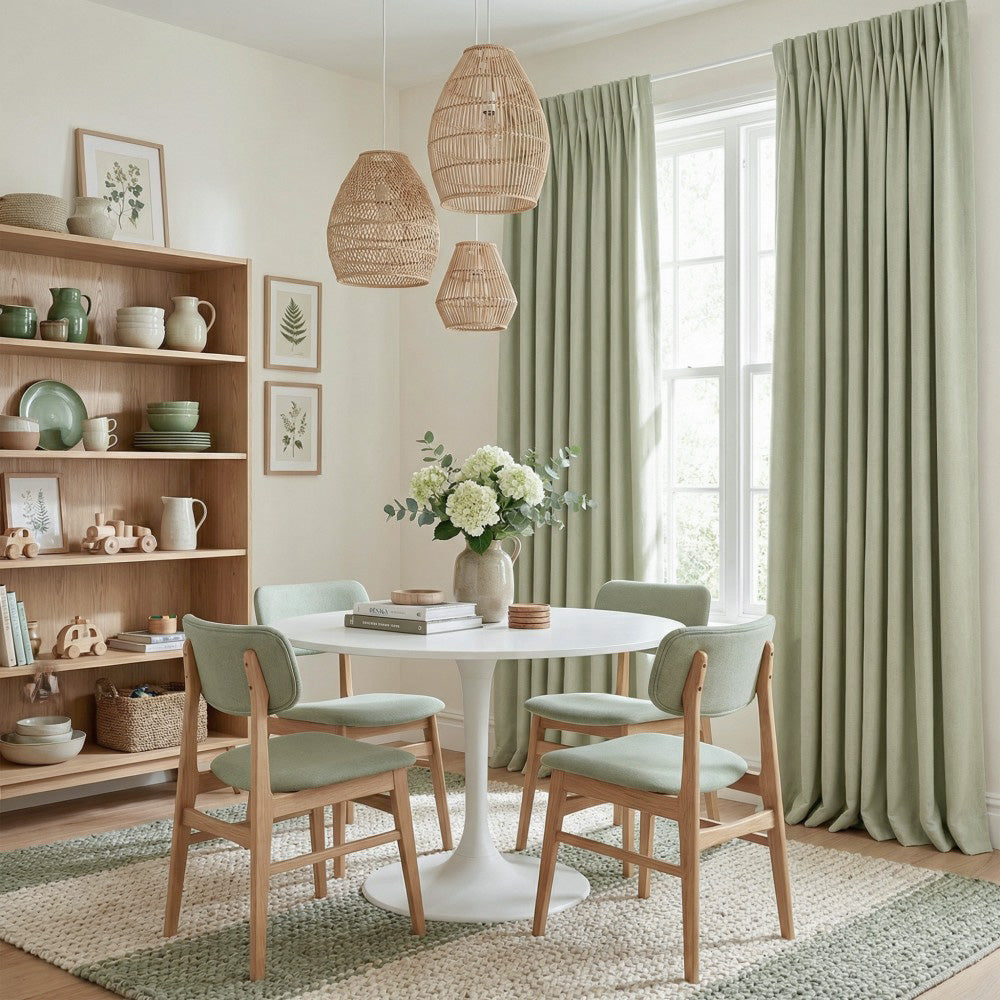 Rosalyn Matte Velvet Room Darkening Thermal Curtains