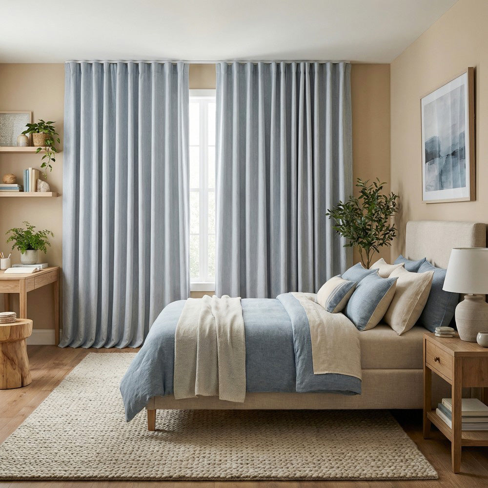 Rosalyn Matte Velvet Room Darkening Thermal Curtains