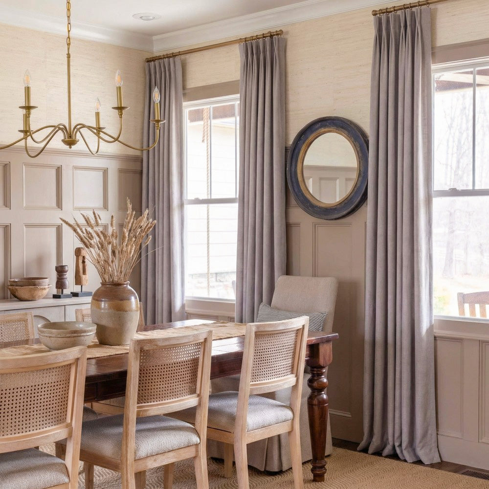 Rosalyn Matte Velvet Room Darkening Thermal Curtains