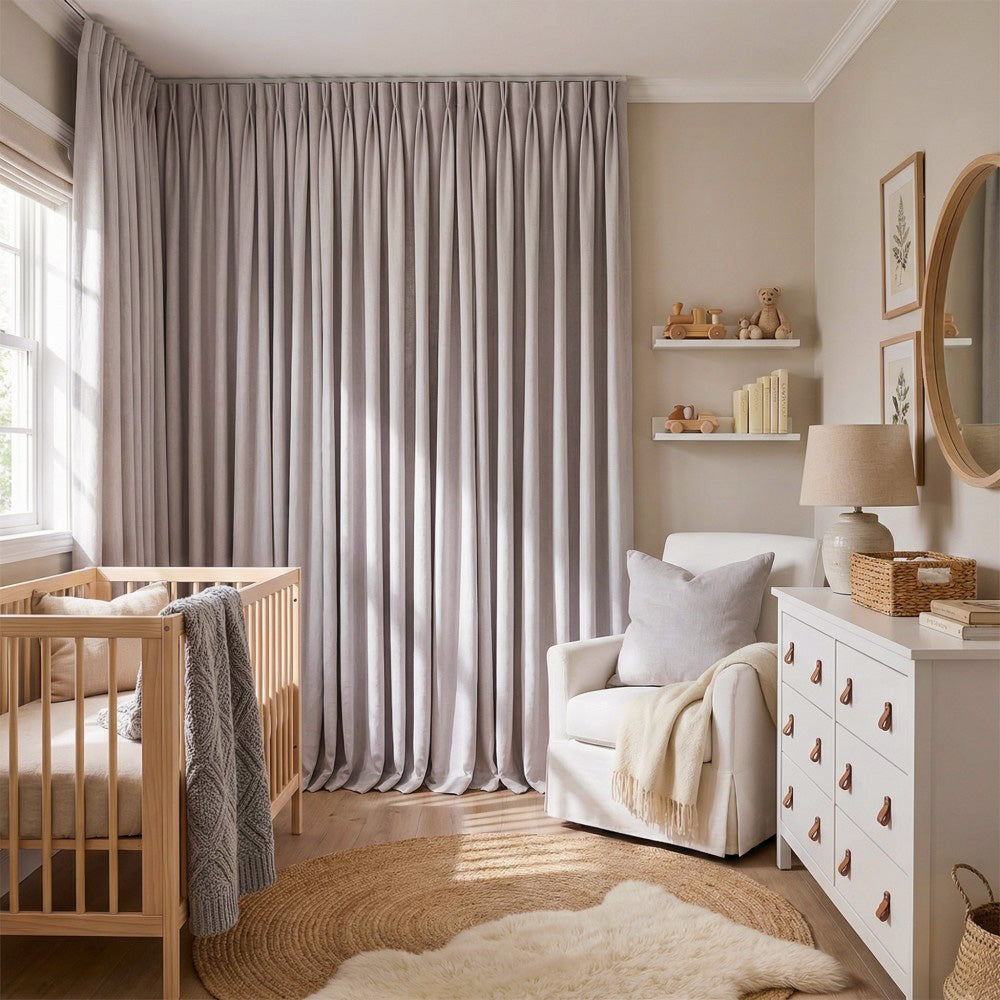 Rosalyn Matte Velvet Room Darkening Thermal Curtains