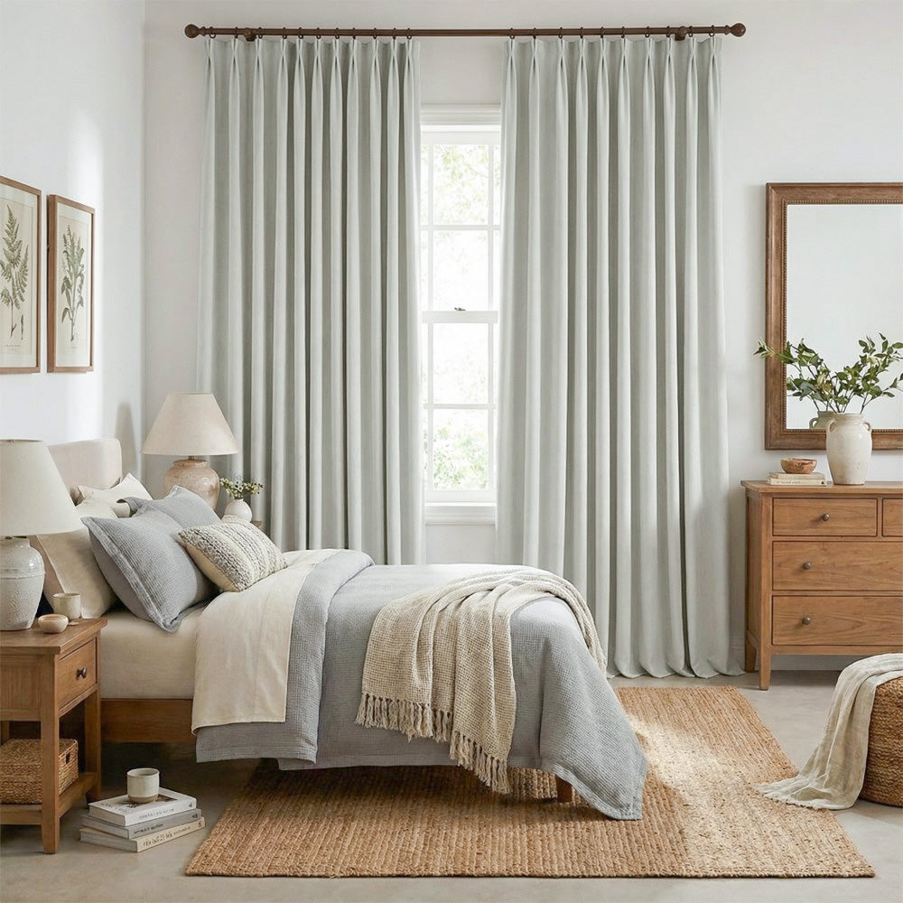 Rosalyn Matte Velvet Room Darkening Thermal Curtains