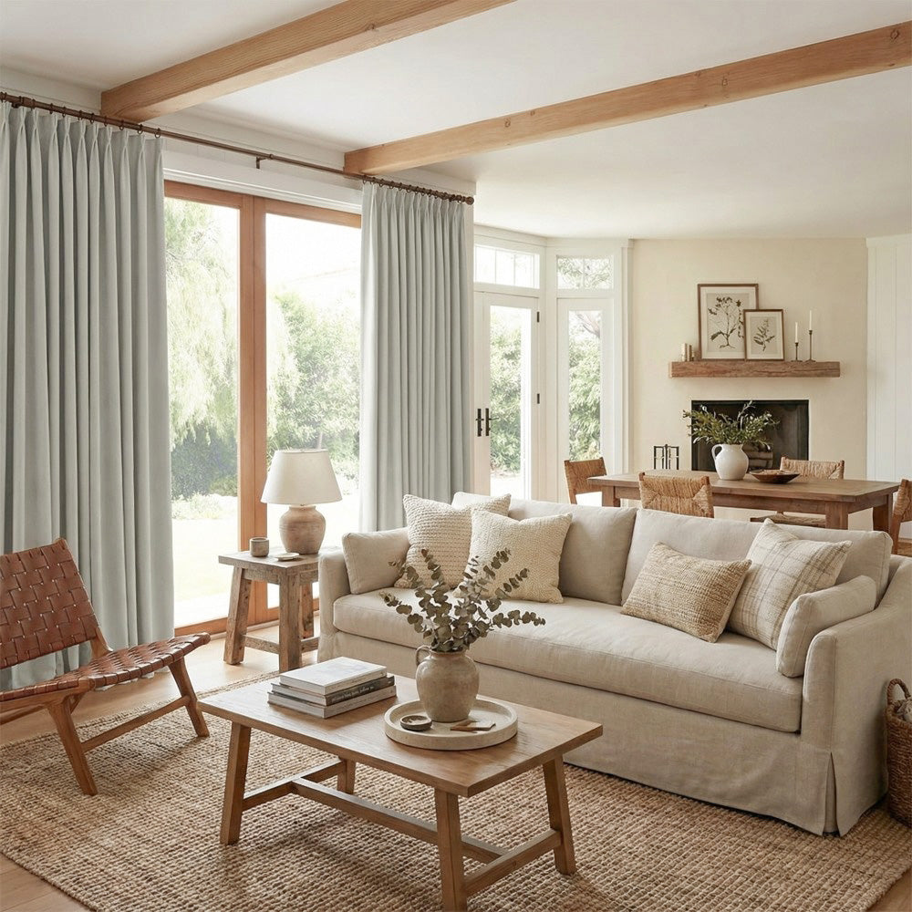 Rosalyn Matte Velvet Room Darkening Thermal Curtains