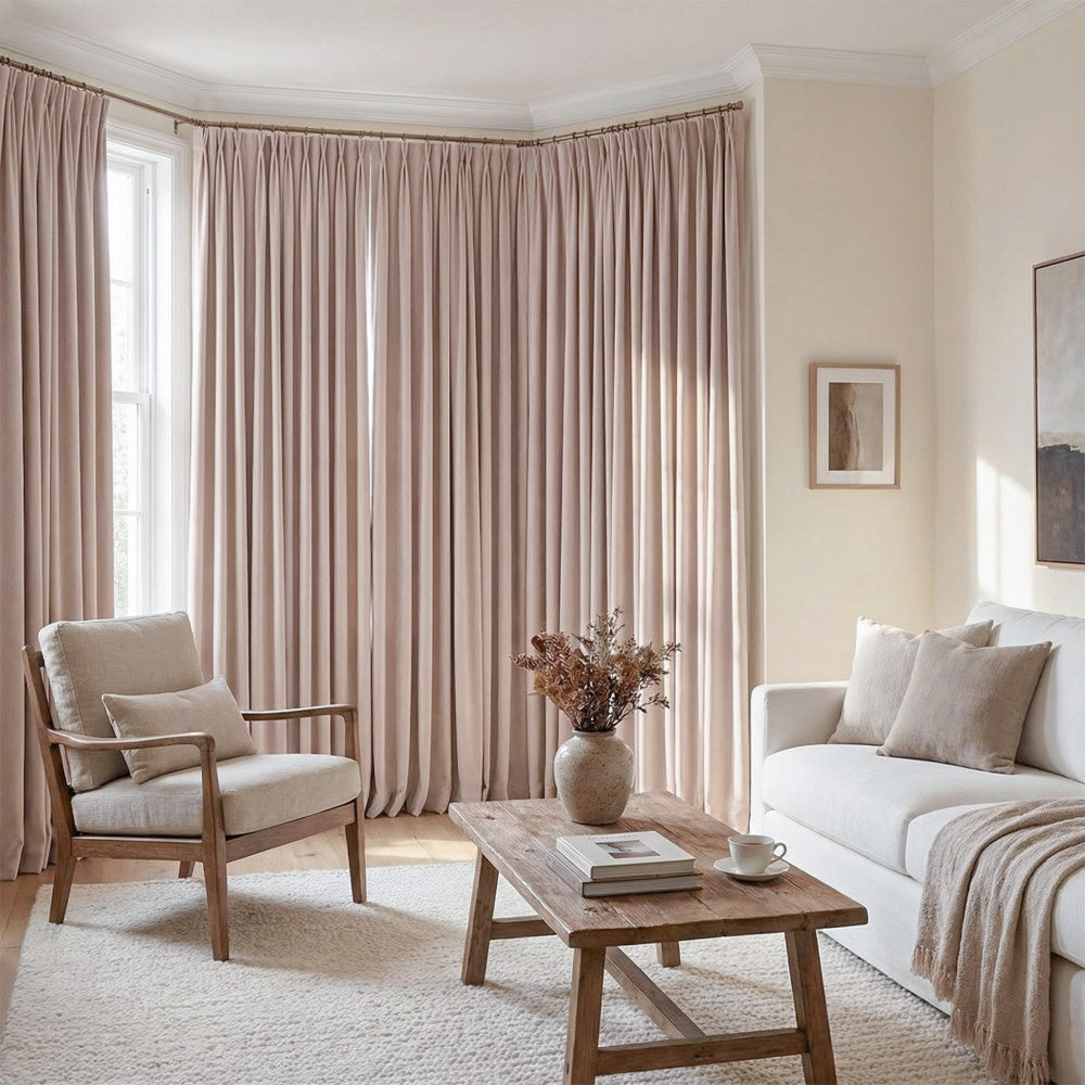 Rosalyn Matte Velvet Room Darkening Thermal Curtains