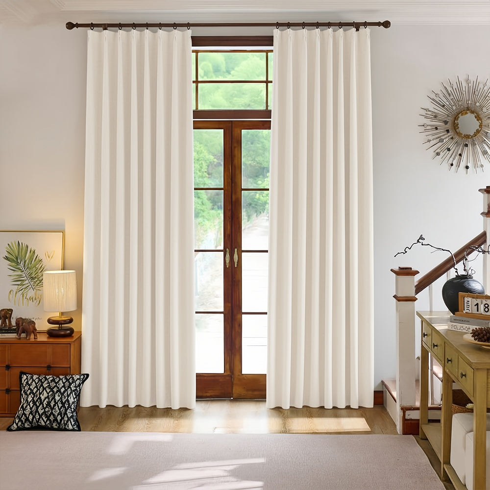 Rosalyn Matte Velvet Room Darkening Thermal Curtains