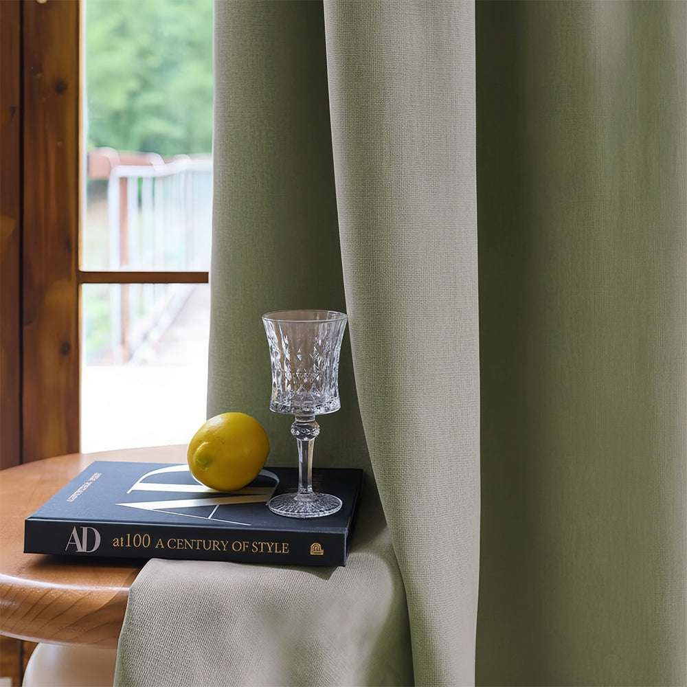 Rosalyn Matte Velvet Room Darkening Thermal Curtains