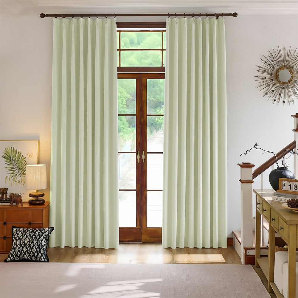 Rosalyn Matte Velvet Room Darkening Thermal Curtains