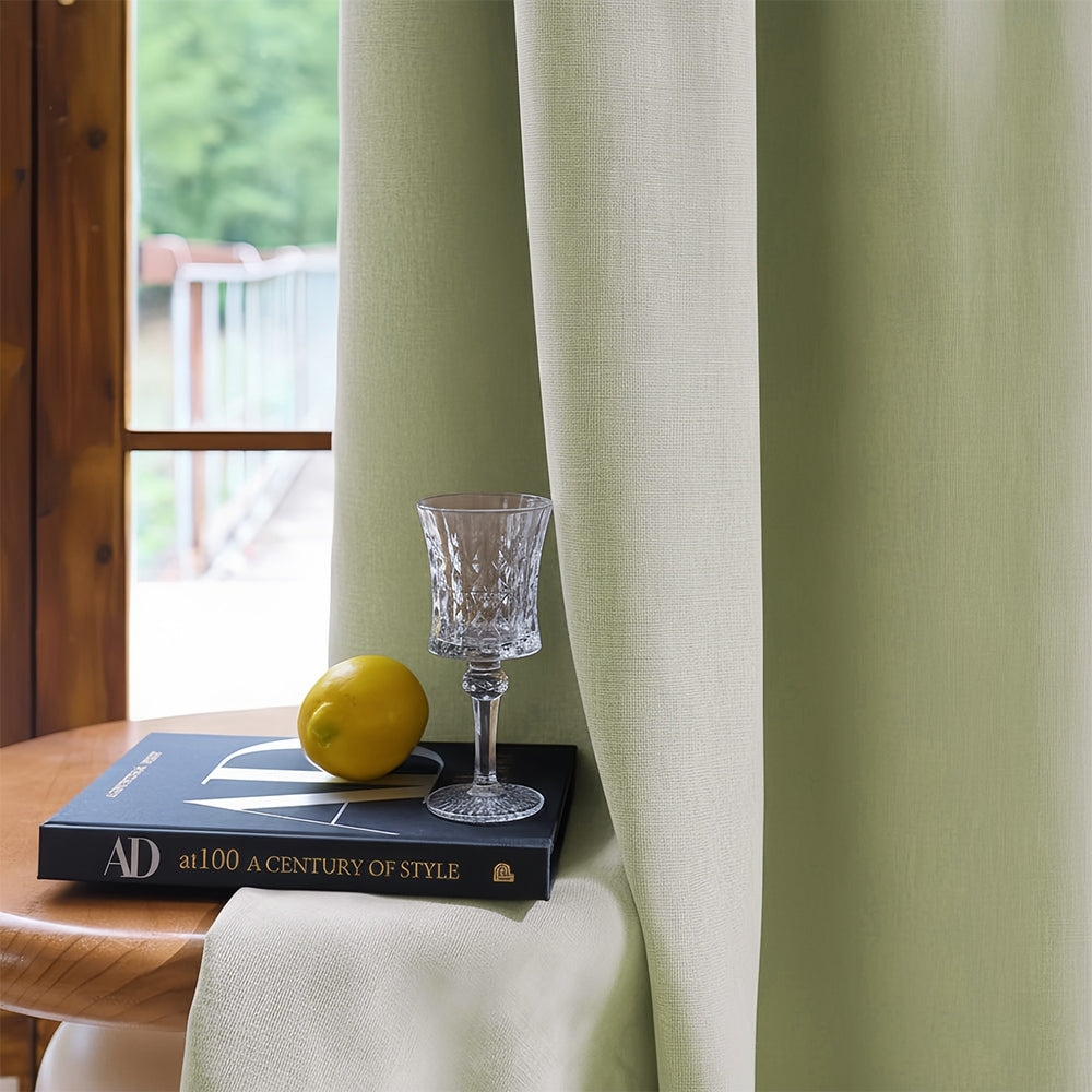Rosalyn Matte Velvet Room Darkening Thermal Curtains