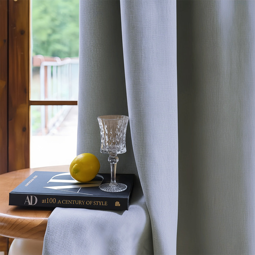 Rosalyn Matte Velvet Room Darkening Thermal Curtains