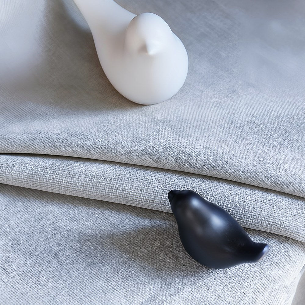 Rosalyn Matte Velvet Room Darkening Thermal Curtains