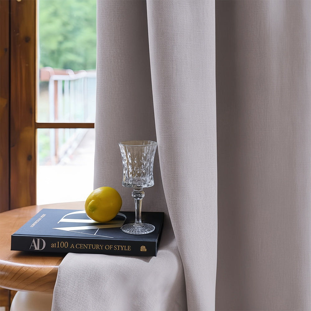 Rosalyn Matte Velvet Room Darkening Thermal Curtains