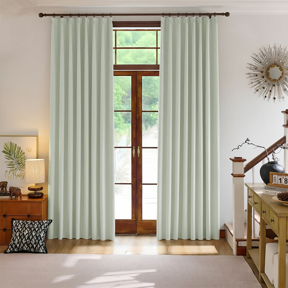 Rosalyn Matte Velvet Room Darkening Thermal Curtains