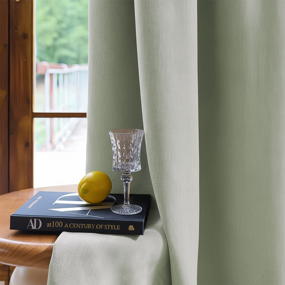 Rosalyn Matte Velvet Room Darkening Thermal Curtains