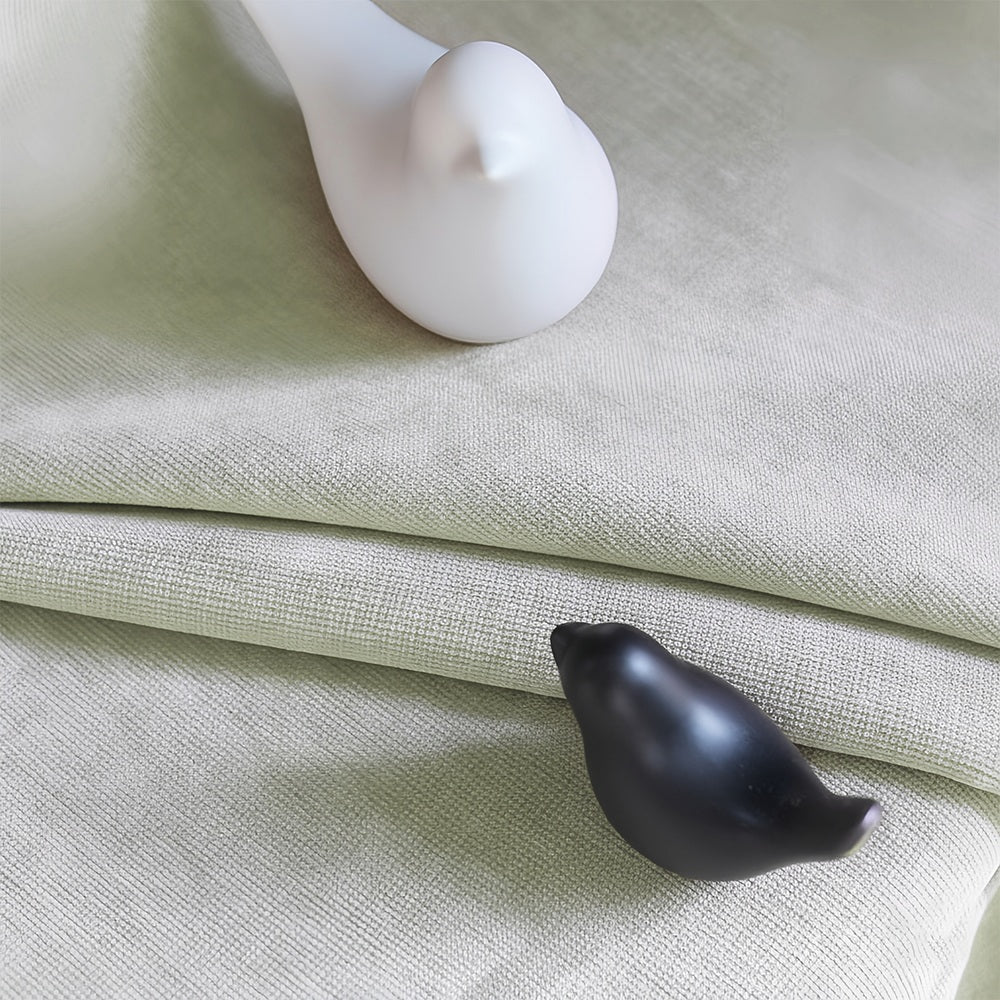 Rosalyn Matte Velvet Room Darkening Thermal Curtains