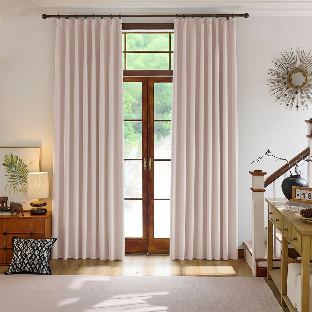 Rosalyn Matte Velvet Room Darkening Thermal Curtains