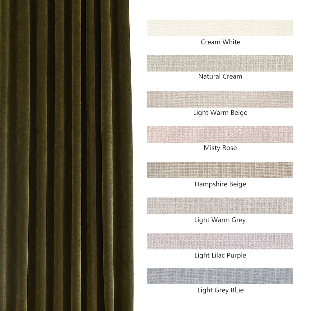 Rosalyn Matte Velvet Room Darkening Thermal Curtains