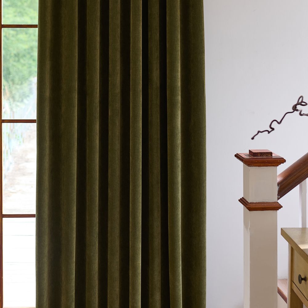 Rosalyn Matte Velvet Room Darkening Thermal Curtains