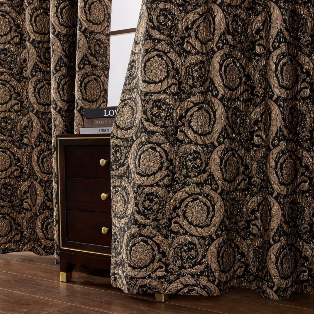 Roy European Style Floral Circle Curtains