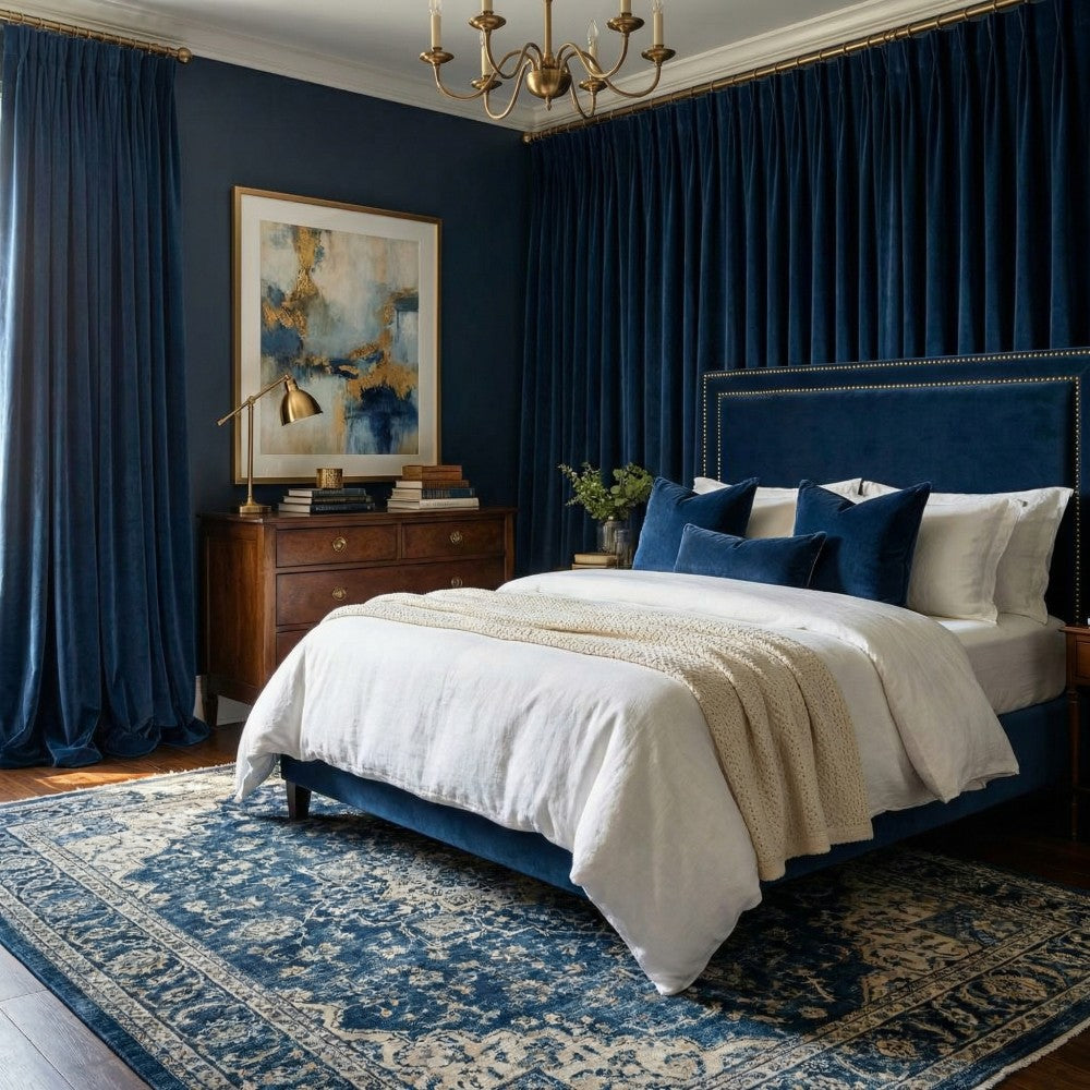 Ruby Elegant Green Custom Velvet Curtains