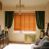 Ruby Elegant Green Custom Velvet Curtains