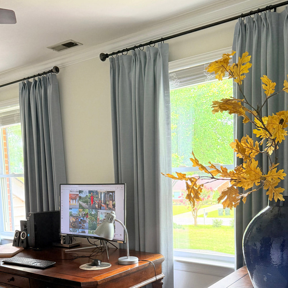 Sabrina Natural Linen Curtains for Living Room