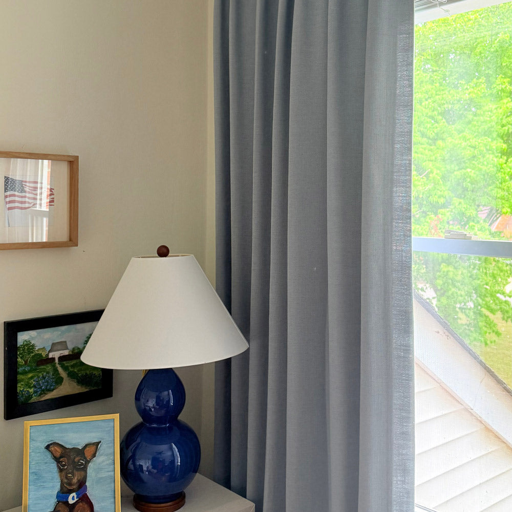 Sabrina Natural Linen Curtains for Living Room